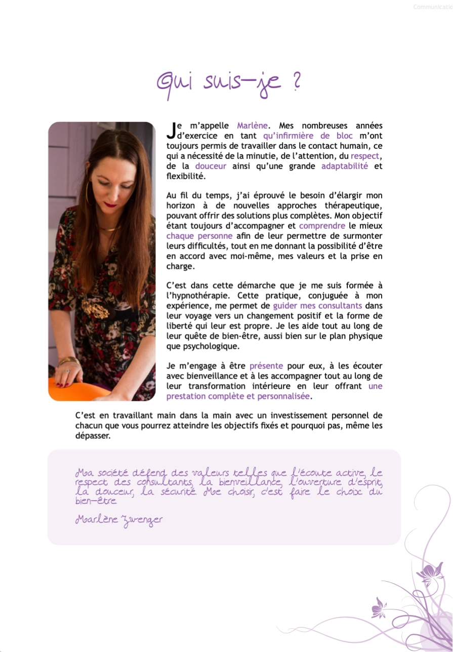 Brochures "Un Souffle de Fée" - Visuel 1